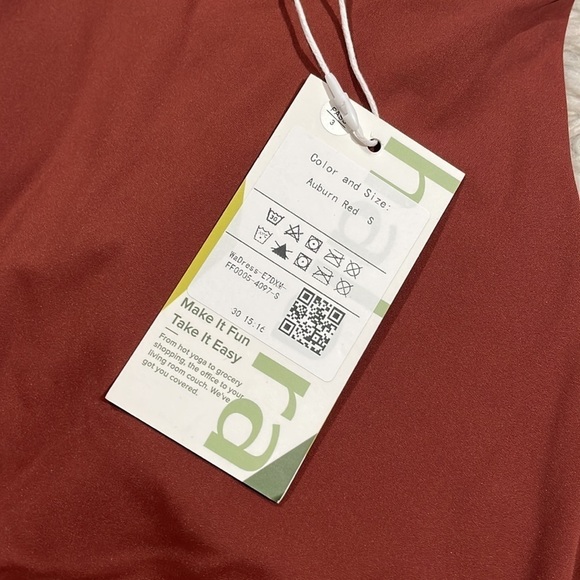 NWT Halara Everyday 2-in-1 Activity Dress-Perfection in Auburn Red - Picture 10 of 11